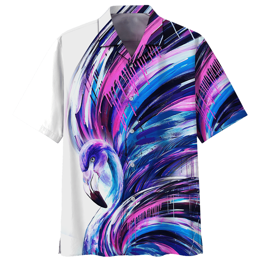 Colorful Flamingo Hawaiian Shirt For Men Women