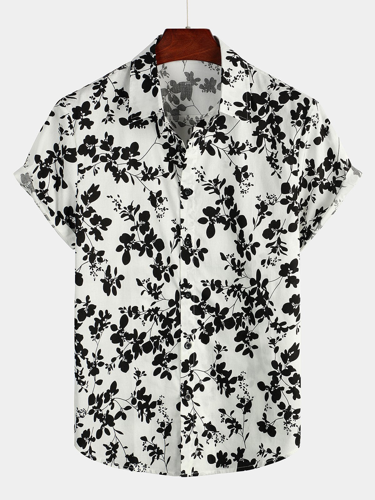 Mens Holiday Short Sleeve Cotton Shirt Hawaiian Shirt for Men Women