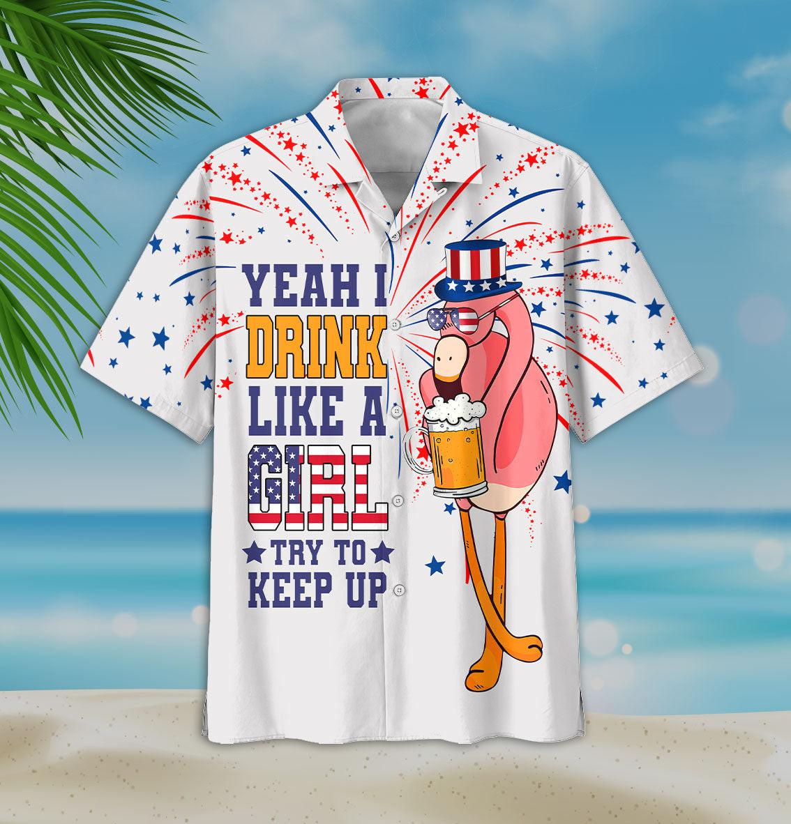 Flamingo Hawaiian Shirt For Men Women