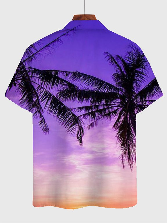 Cotton-Blend Casual Beach Shirts For Men Hawaiian Shirt for Men Women