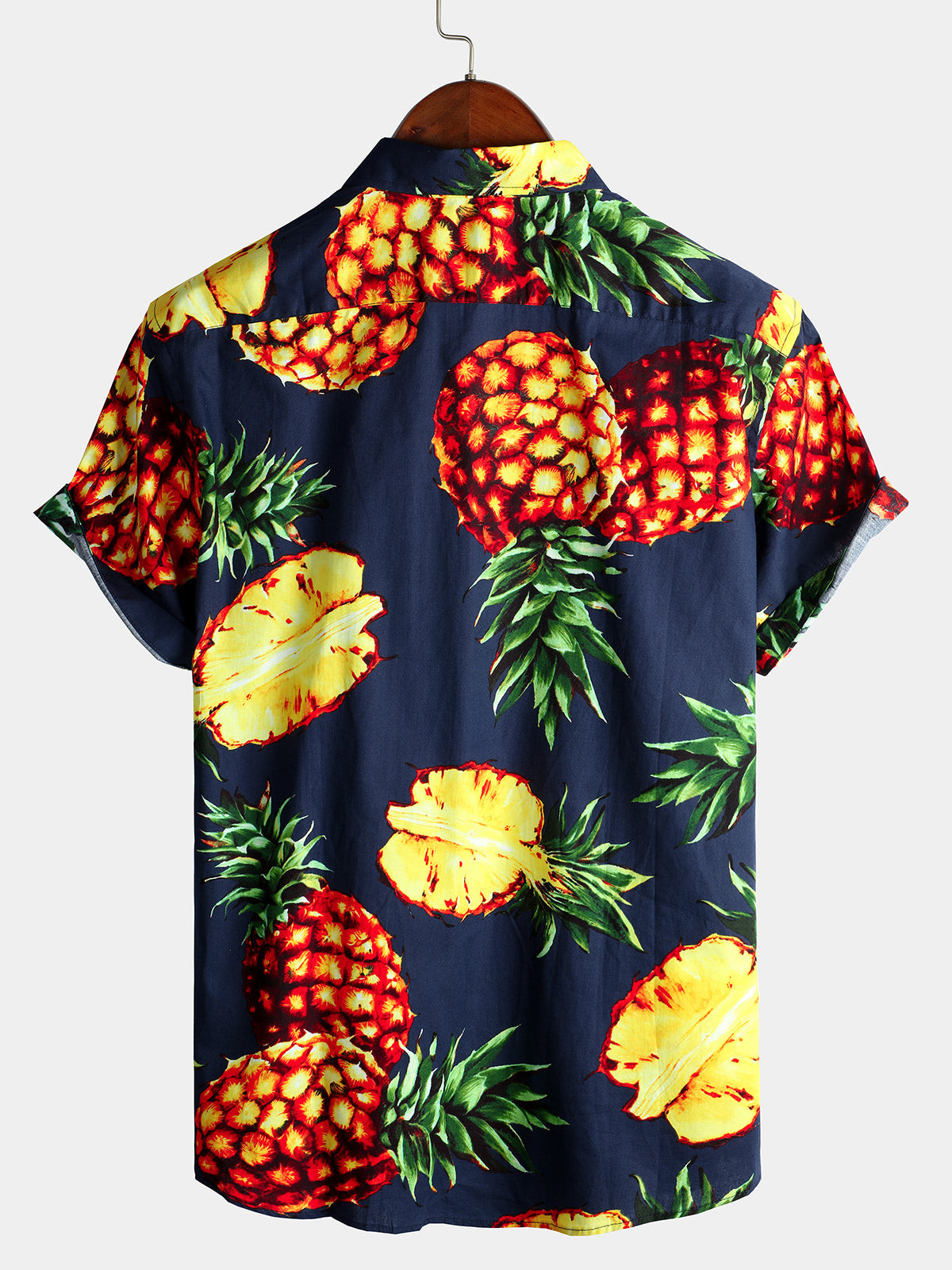 Mens Floral Holiday Cotton Shirt Hawaiian Shirt for Men Women