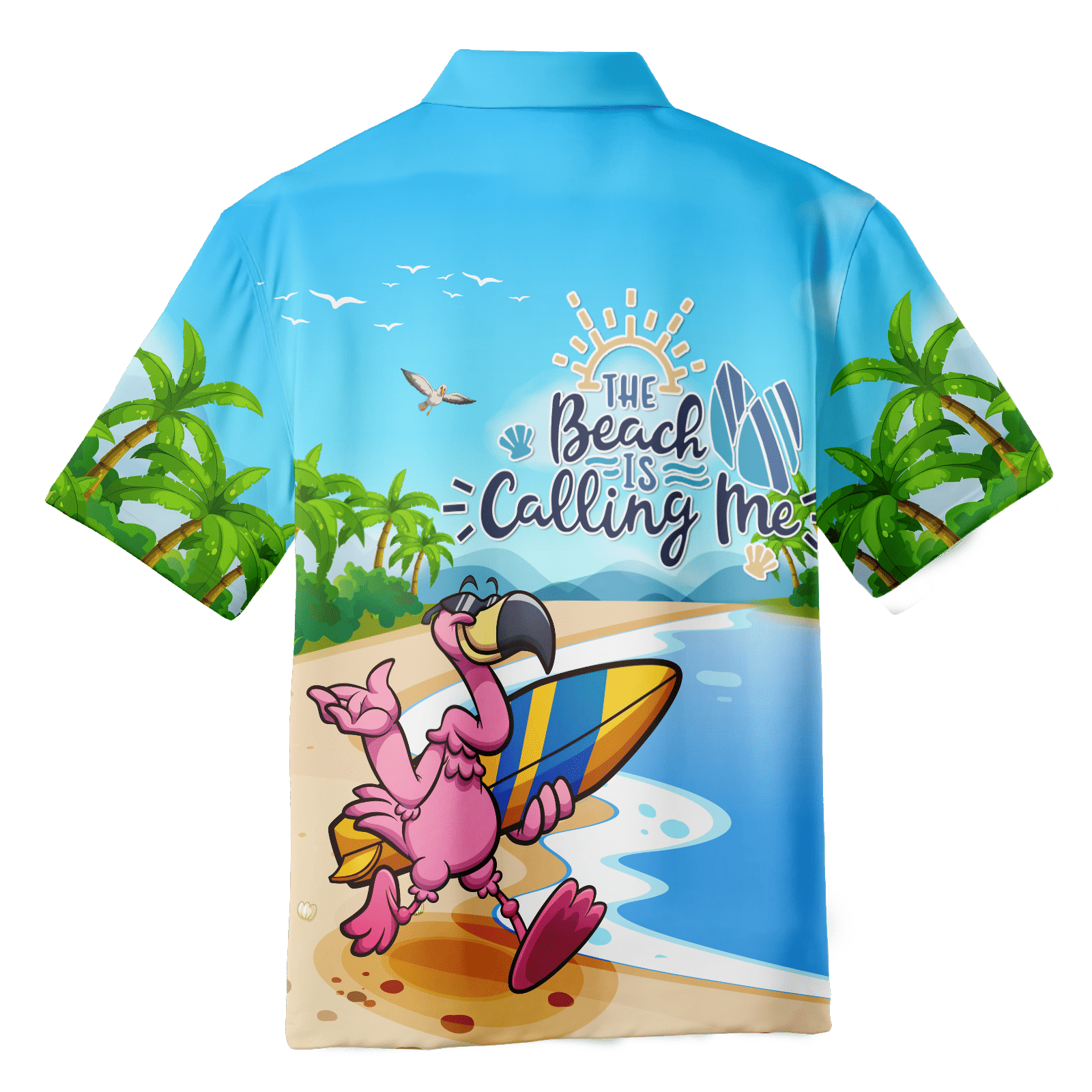 Flamingo Hawaiian Shirt For Men Women