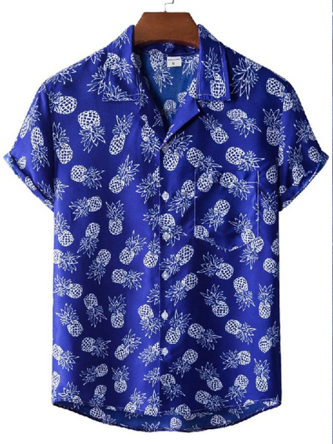 Mens printed shirt Hawaiian Shirt for Men Women