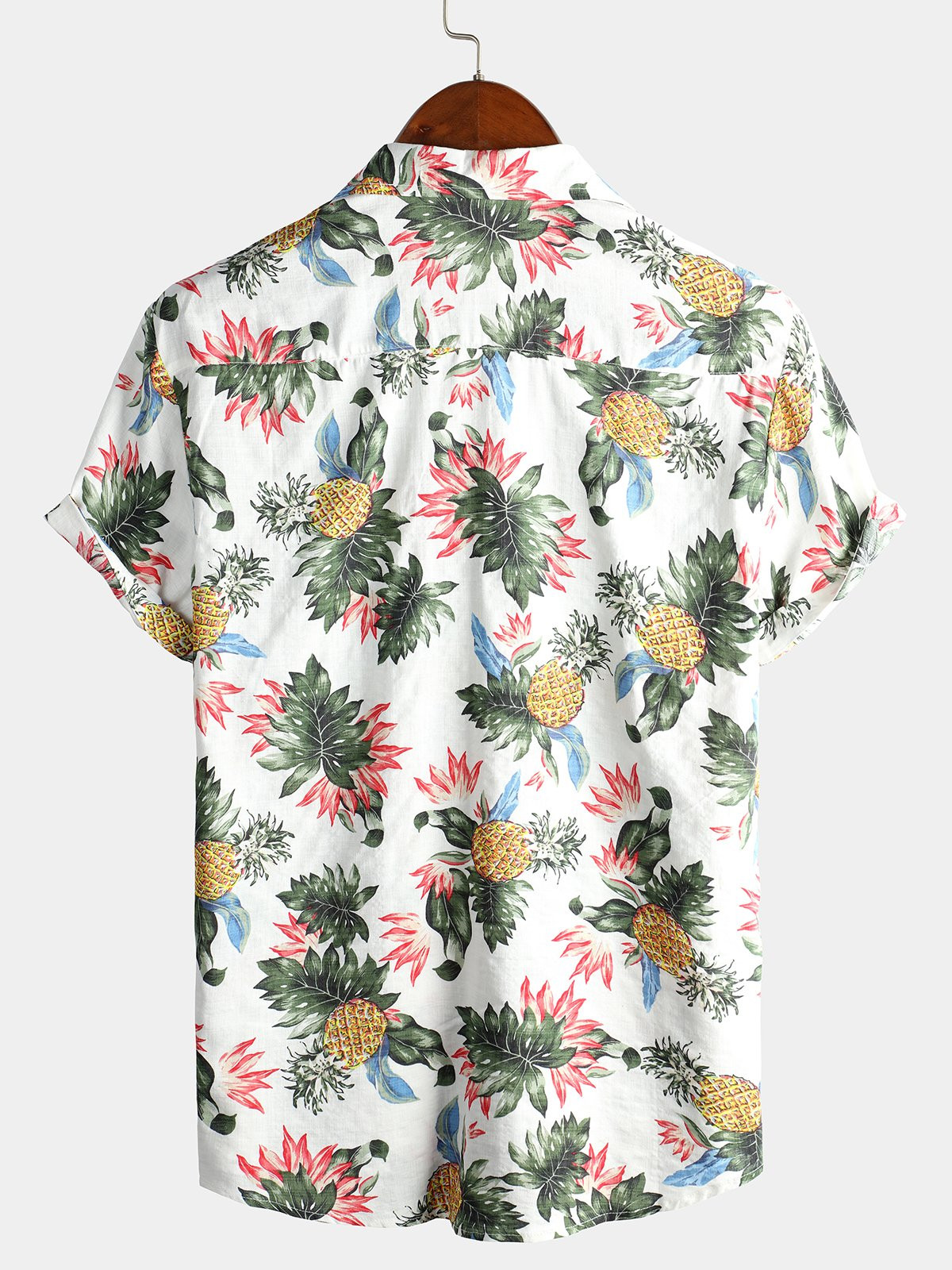 Mens Hawaii Short Sleeve Cotton Shirts Hawaiian Shirt for Men Women