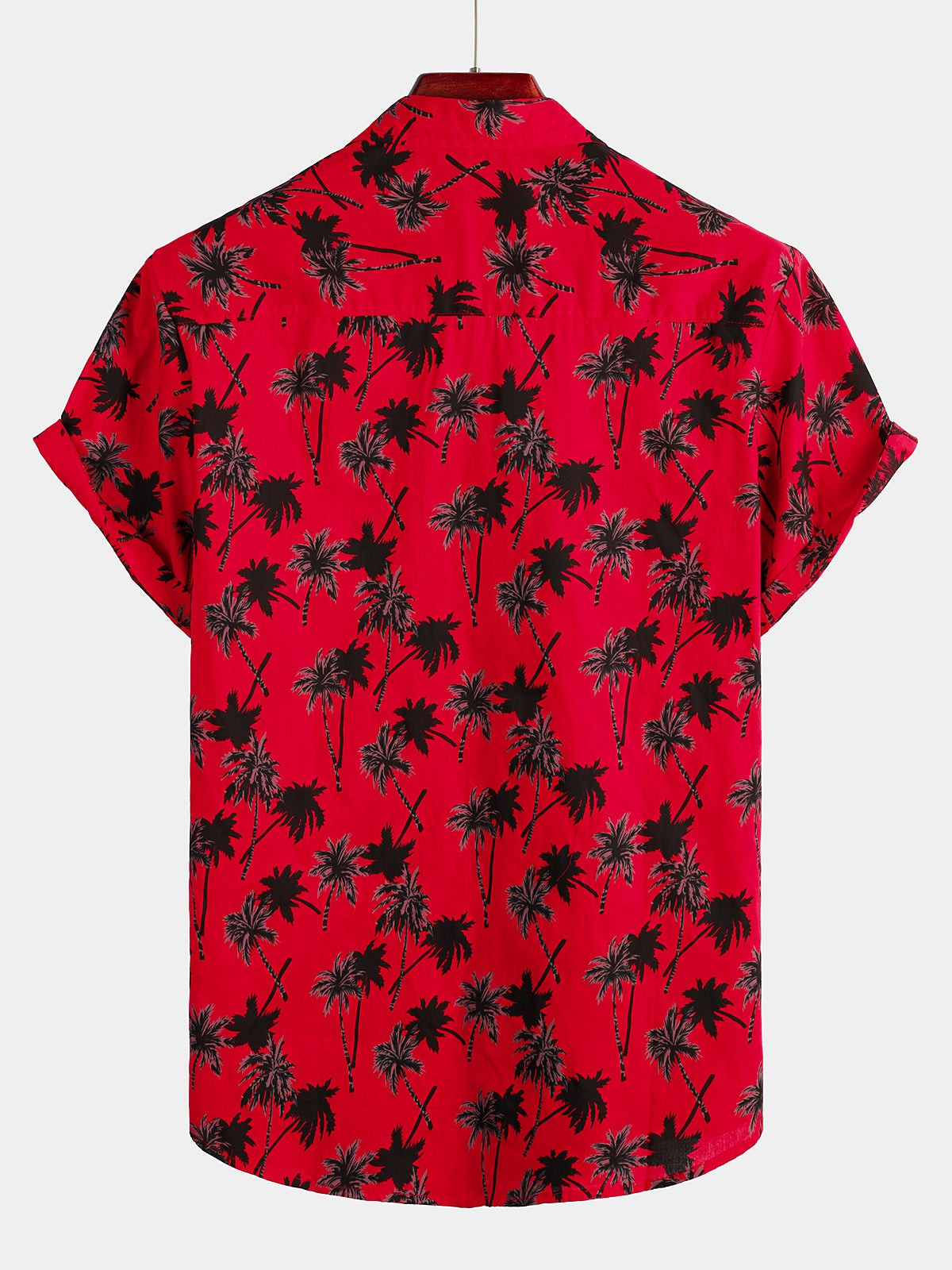 Mens Summer Tropical Coconut Tree Print Short Sleeve Shirt Hawaiian Shirt for Men Women