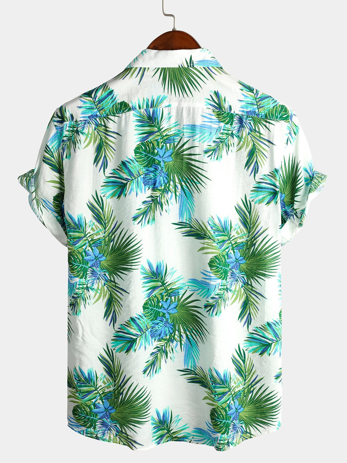 Mens Floral Holiday Cotton Shirt Hawaiian Shirt for Men Women