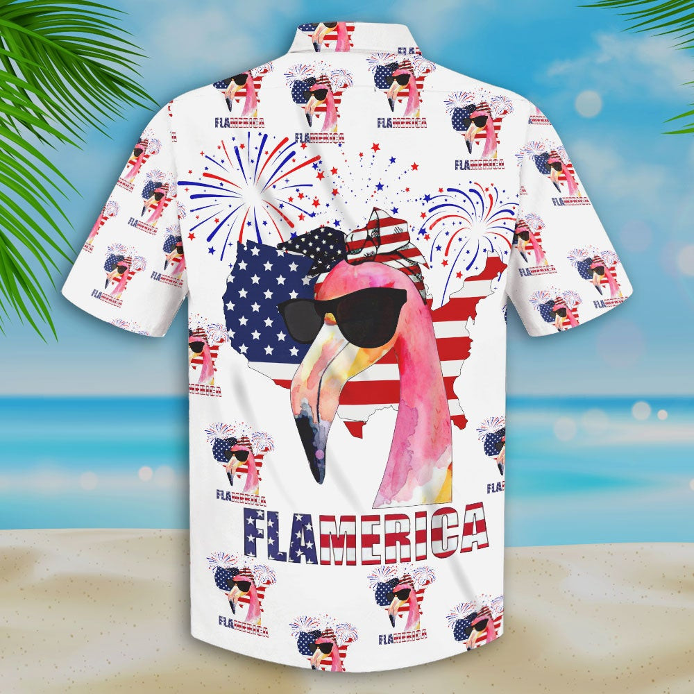 Flamingo Hawaiian Shirt For Men Women