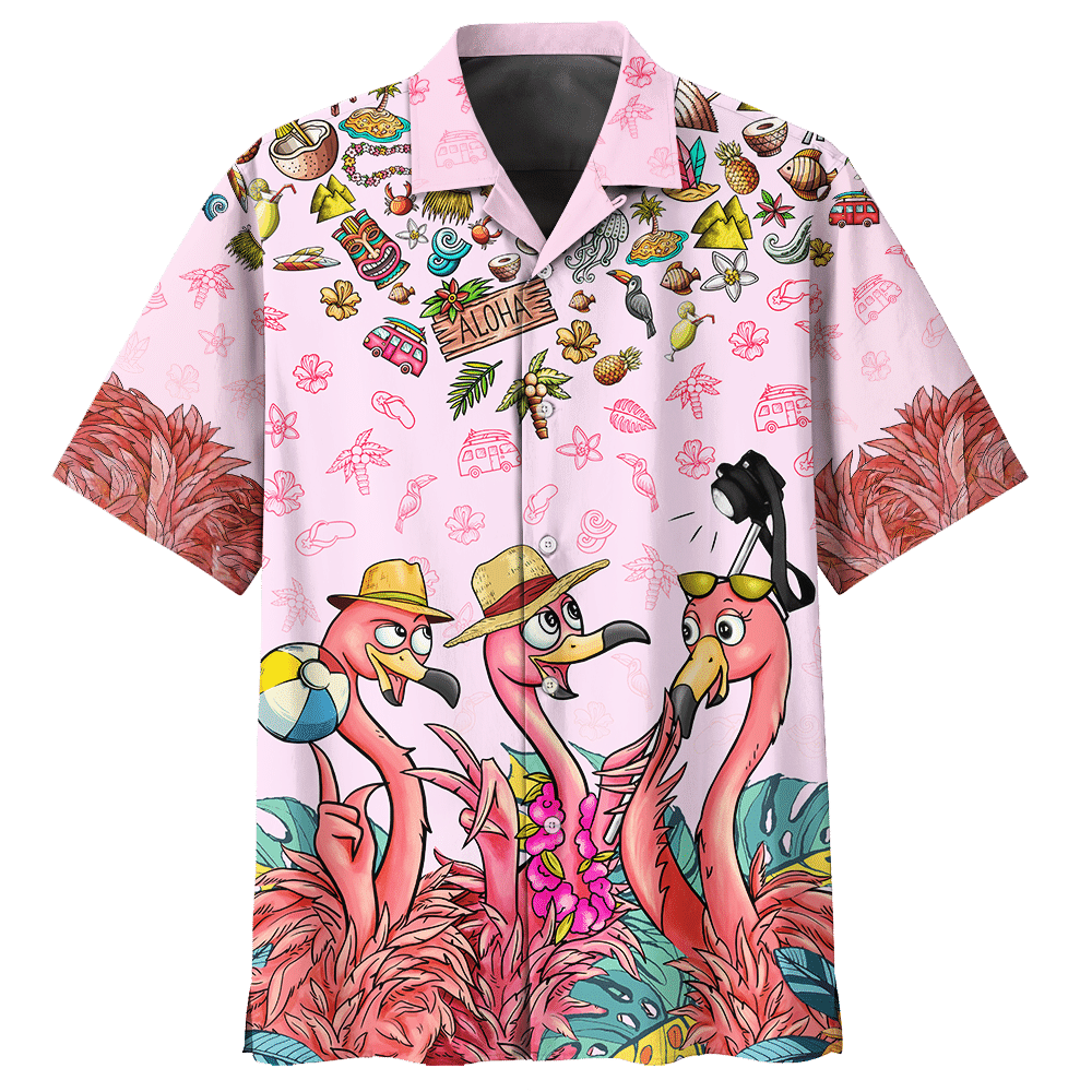 Flamingo Hawaiian Shirt 4 For Men Women