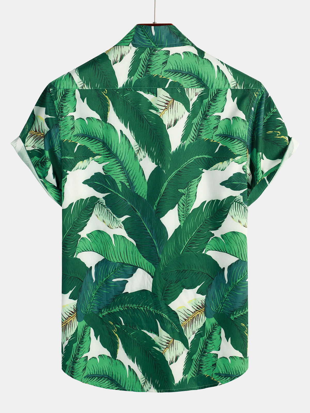 Mens Short Sleeve Print Hawaiian Vacation Casual Shirt