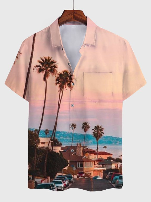 2022 Summer Vacation Shirts For Men Hawaiian Style