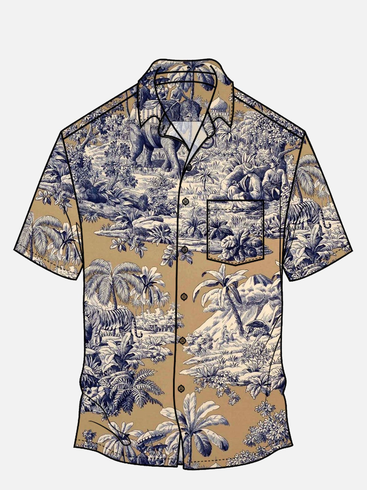 Original Designed Hawaiian Shirt For Men