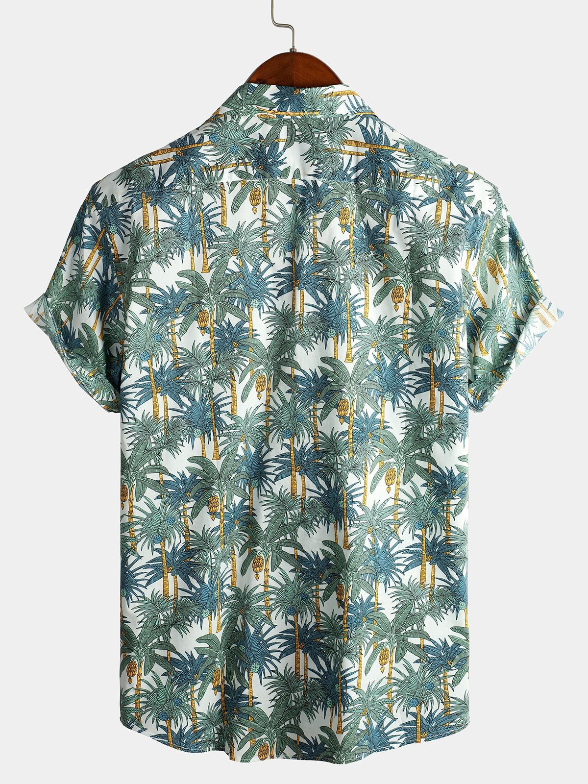 Mens Floral Holiday Cotton Shirt Hawaiian Shirt for Men Women