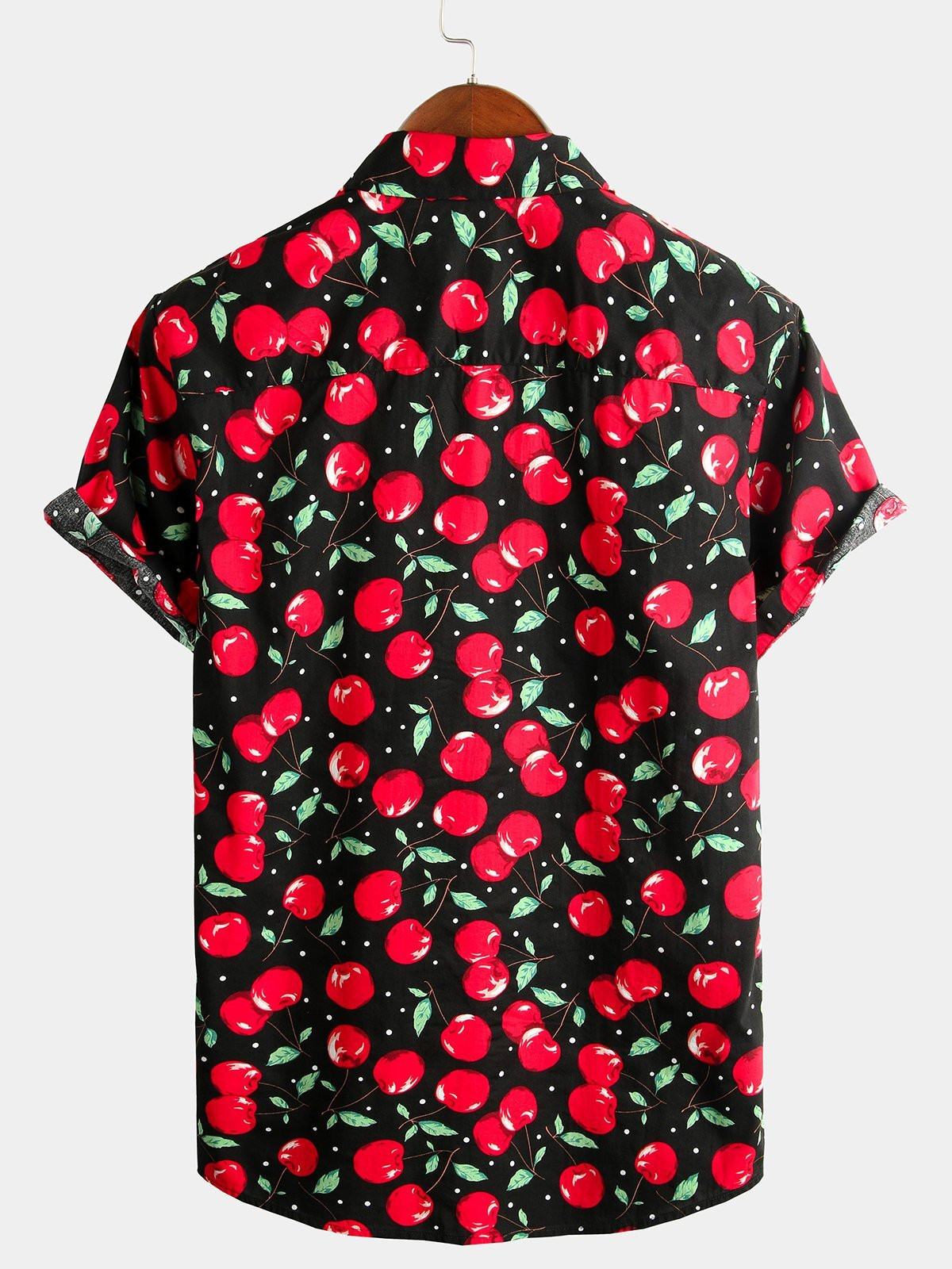 Mens Floral Cotton Tropical Hawaiian Shirt