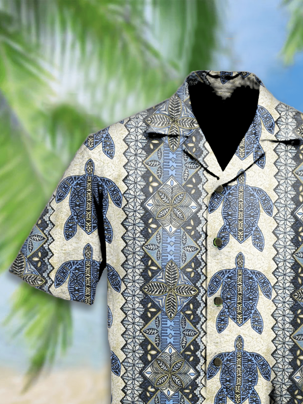 Sea Turtle Hawaiian Beach Shirts For Men