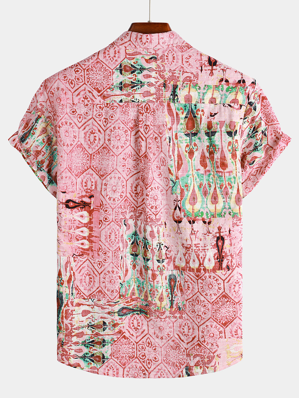 Mens Casual Holiday Pocket Holiday Shirt Hawaiian Shirt for Men Women