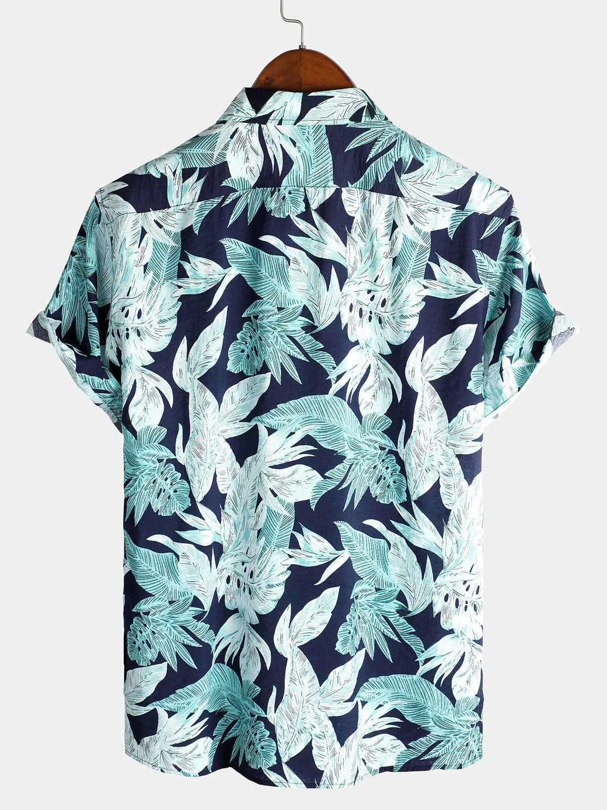 Mens Floral Holiday Cotton Shirt Hawaiian Shirt for Men Women