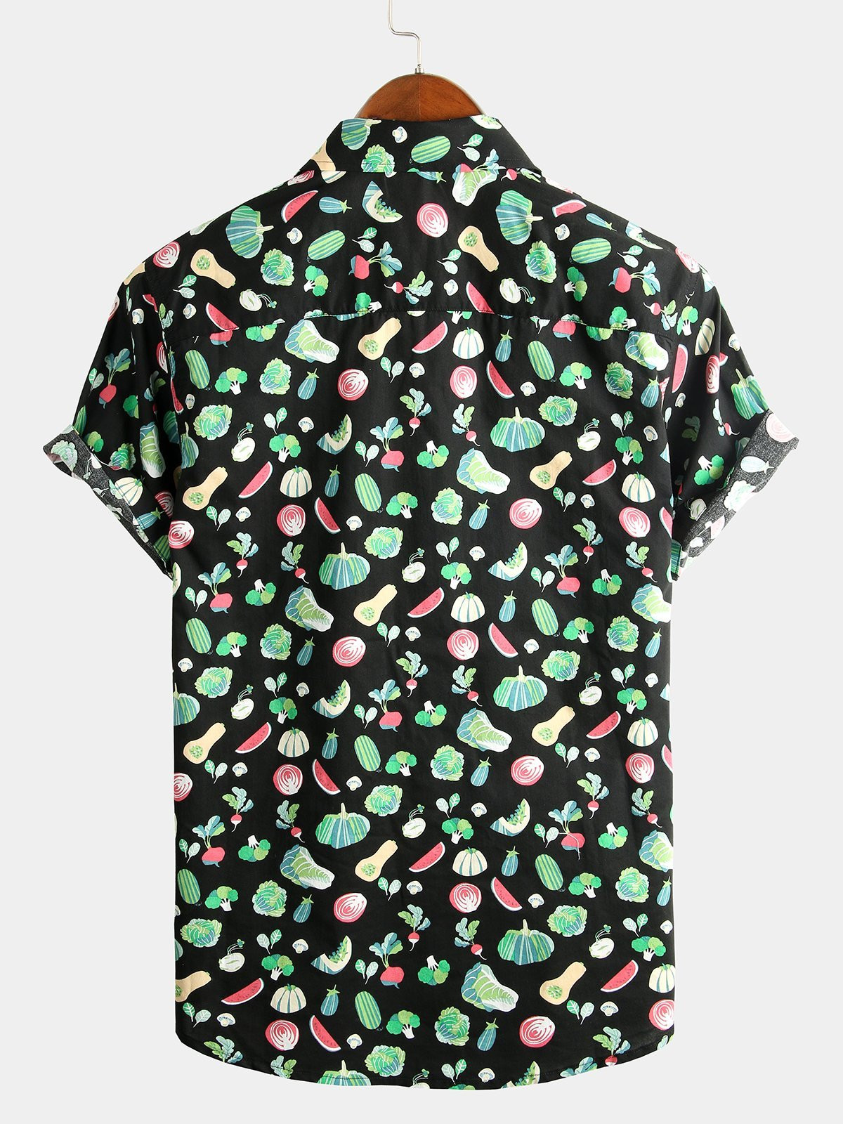 Mens Floral Cotton Tropical Hawaiian Shirt