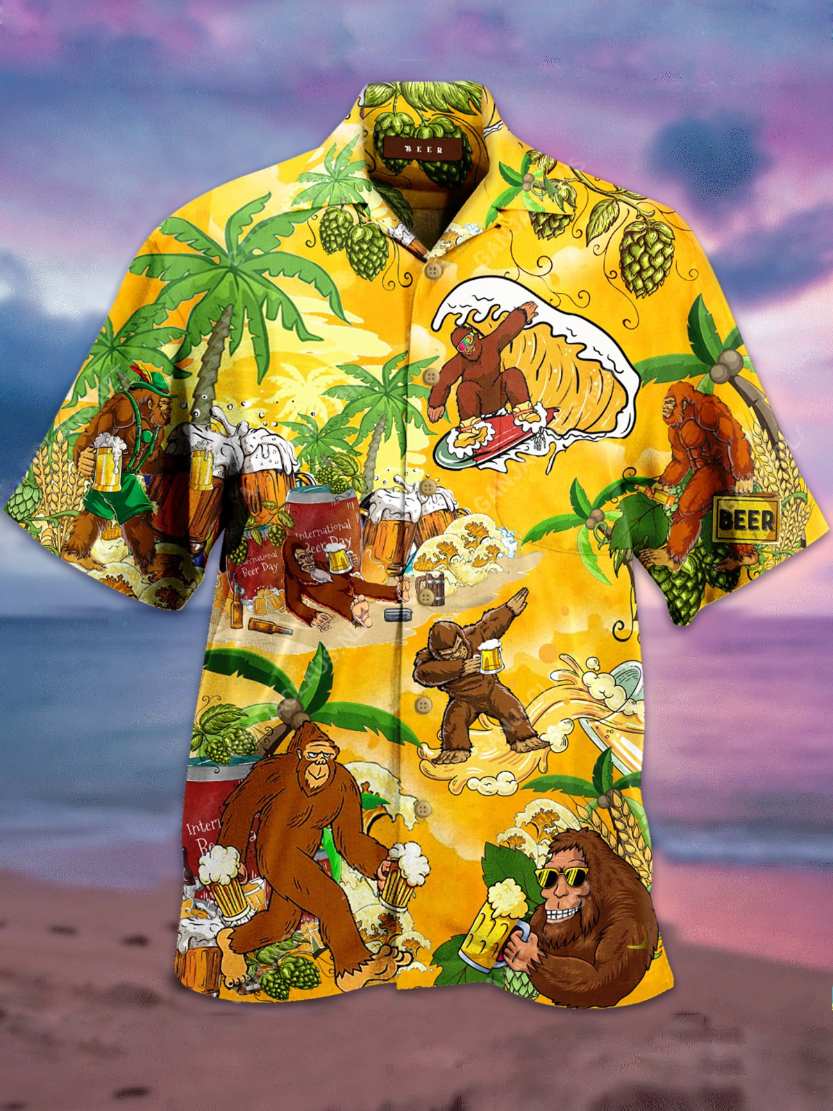 Shirt Collar Animal Printed Shirts  Tops Hawaiian Shirt for Men Women