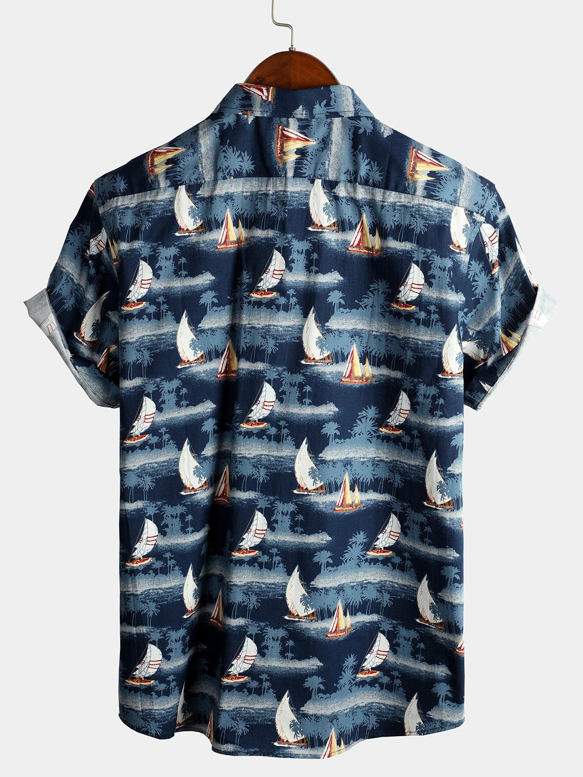 Mens Holiday Short Sleeve Cotton Shirt Hawaiian Shirt for Men Women