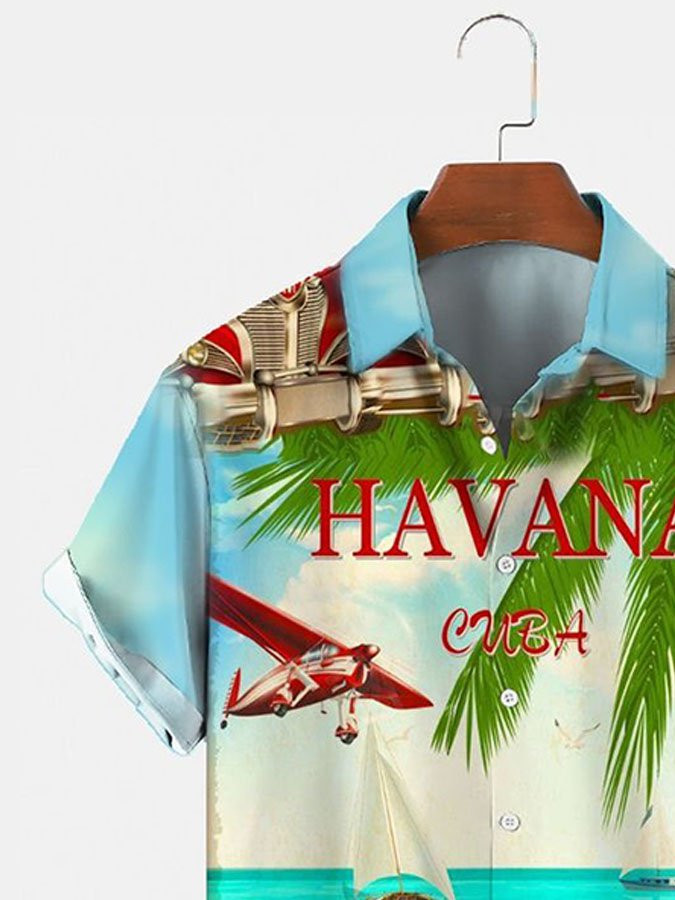 Beach Vintage Travel Trailers Hawaiian Shirt