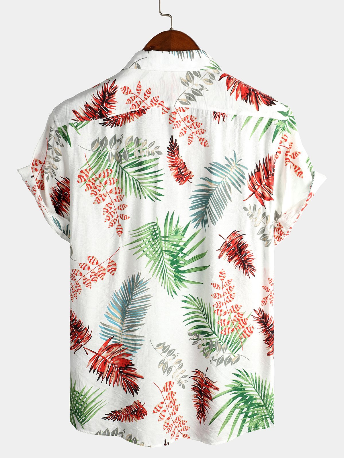 Mens Floral Holiday Cotton Shirt Hawaiian Shirt for Men Women