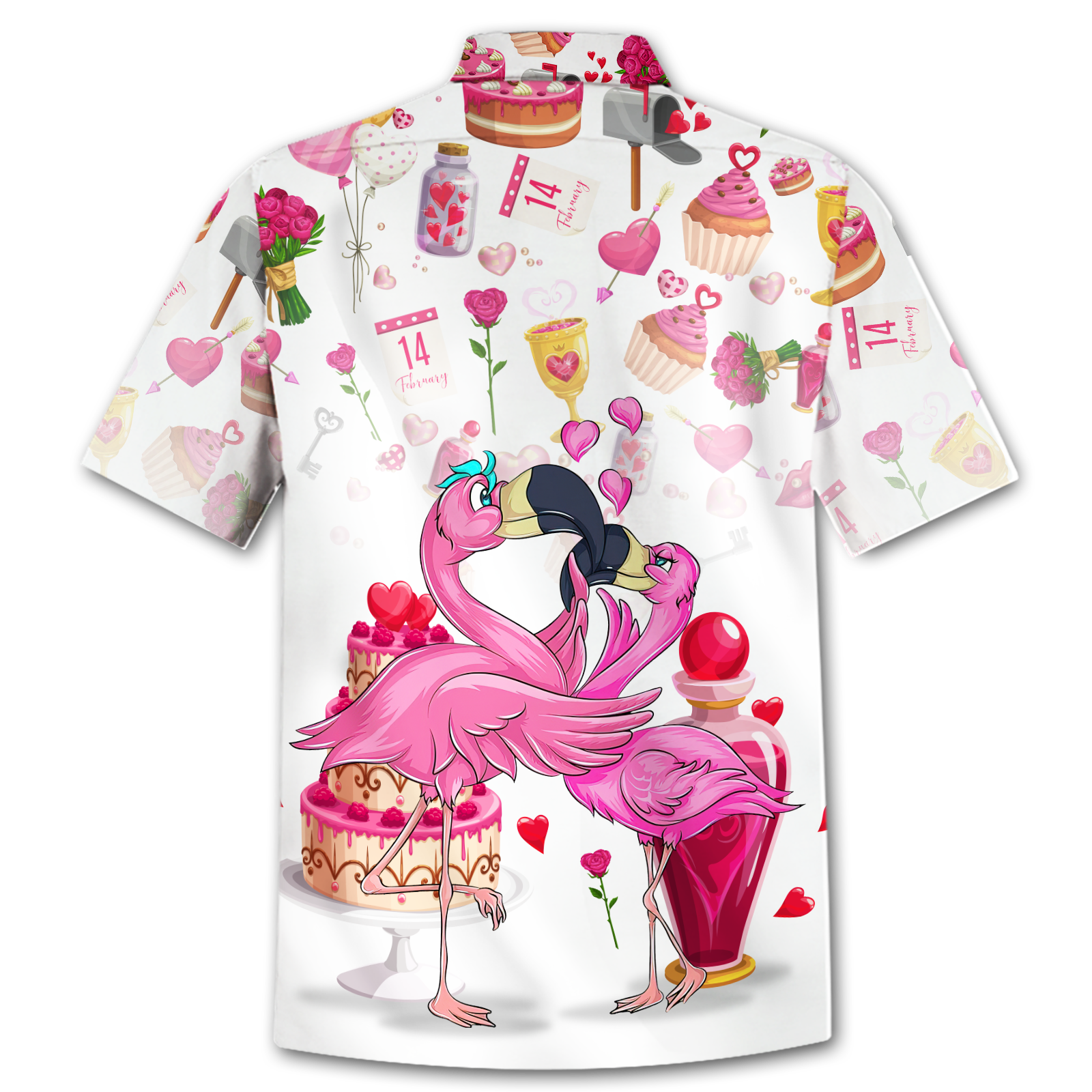 Flamingo Hawaiian Shirt For Men Women