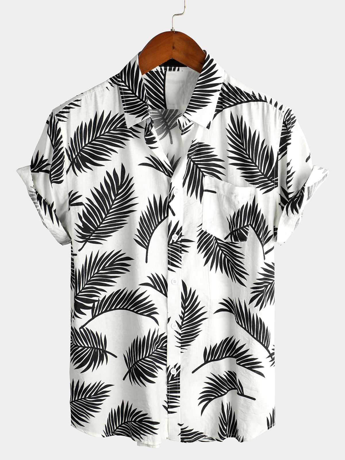 Mens Floral Holiday Cotton Shirt Hawaiian Shirt for Men Women