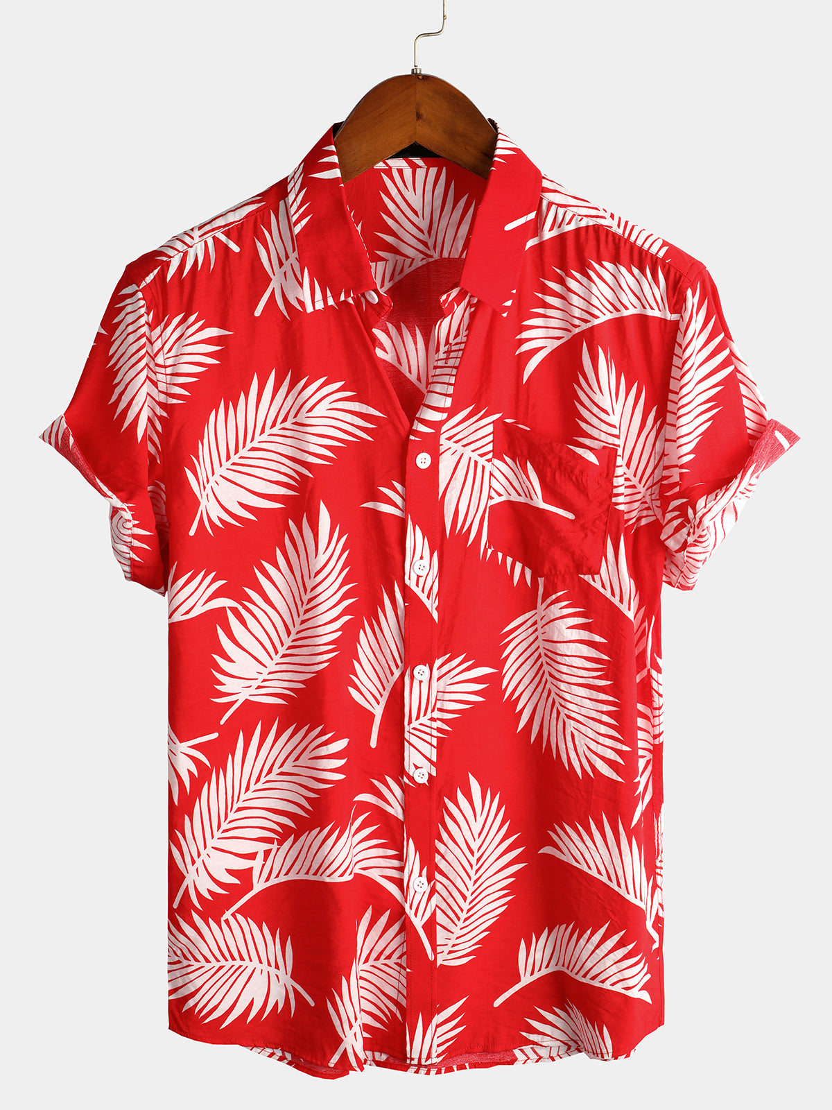 Mens Floral Holiday Cotton Shirt Hawaiian Shirt for Men Women