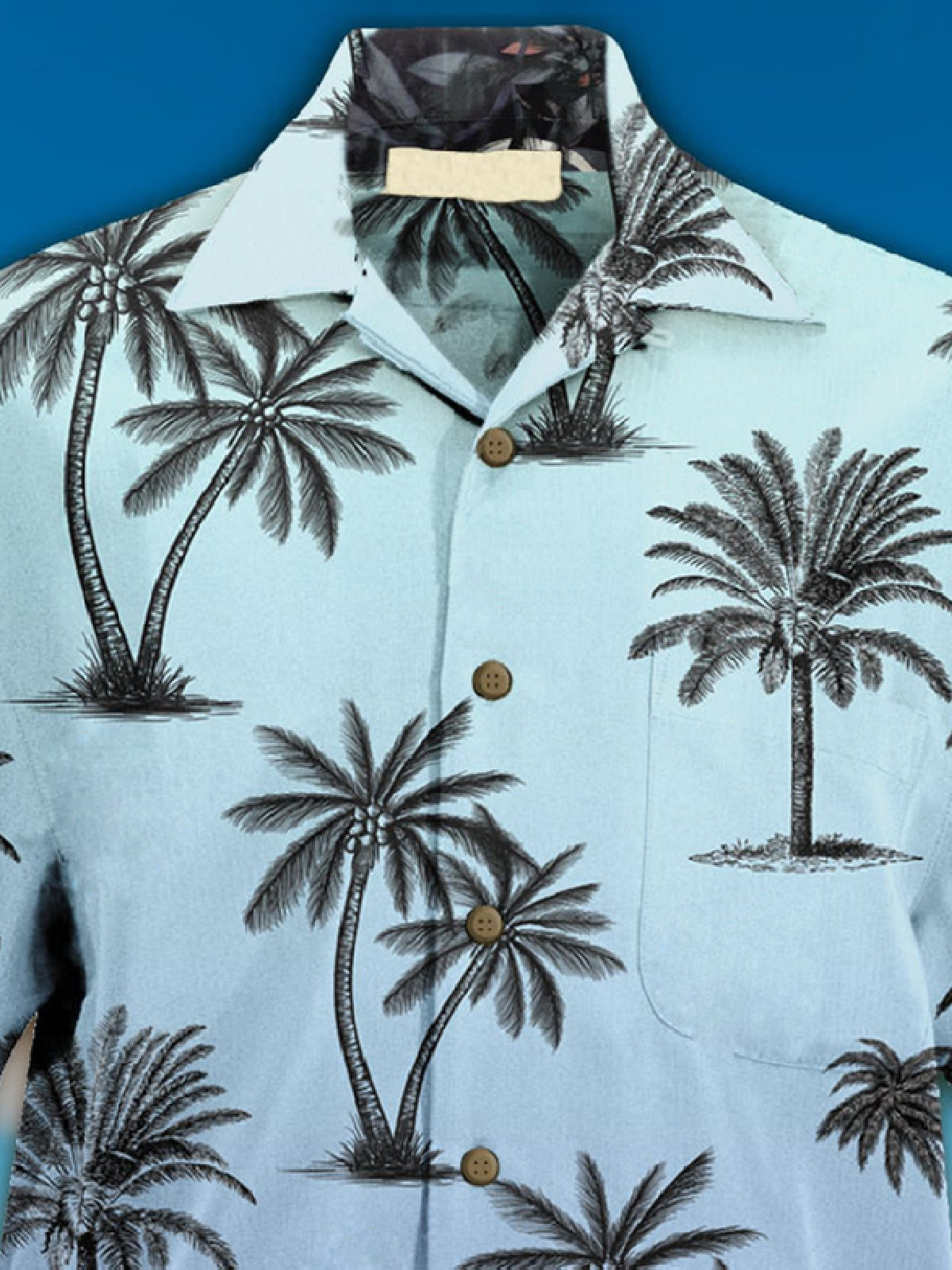 2022 Mens Summer Palm Wave Hawaiian Shirt