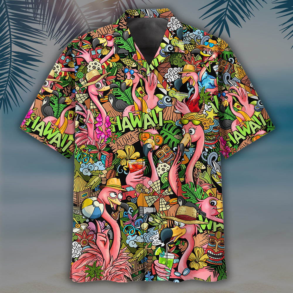 Flamingo Hawaiian Shirt 5 For Men Women