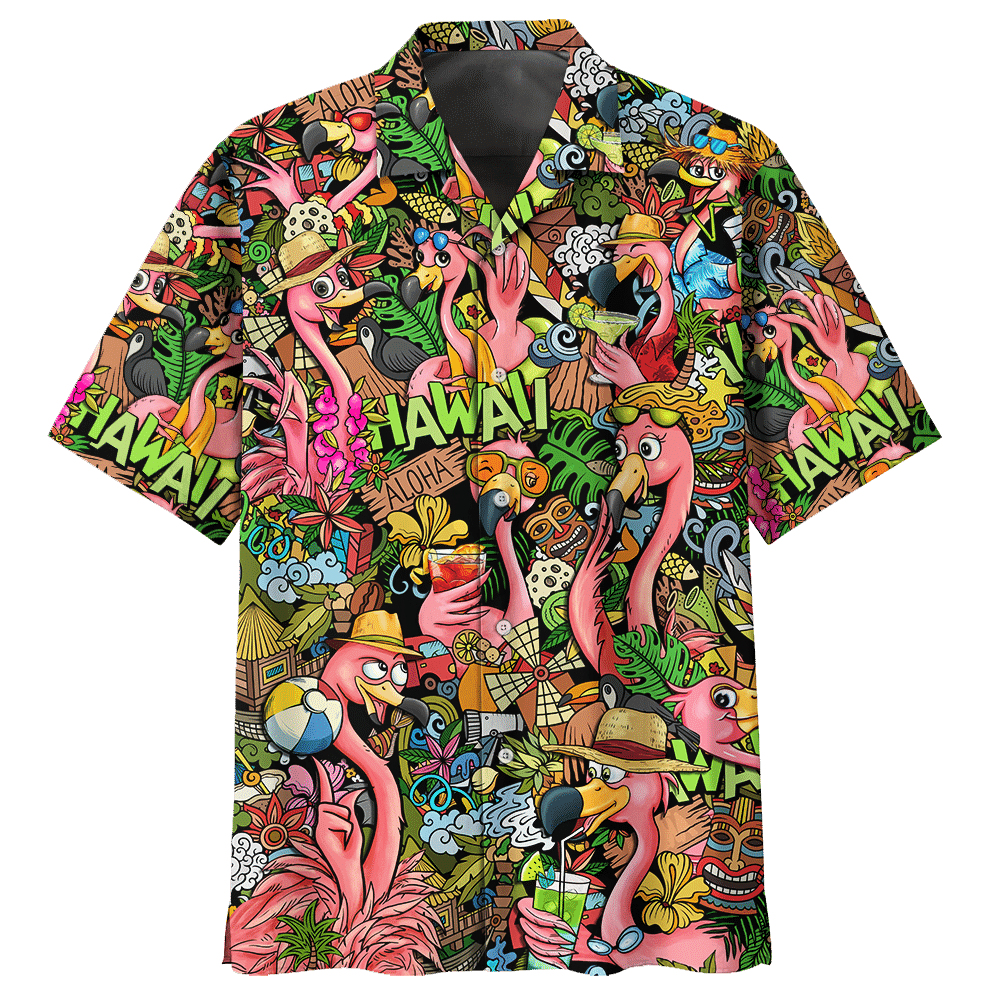 Flamingo Hawaiian Shirt 5 For Men Women