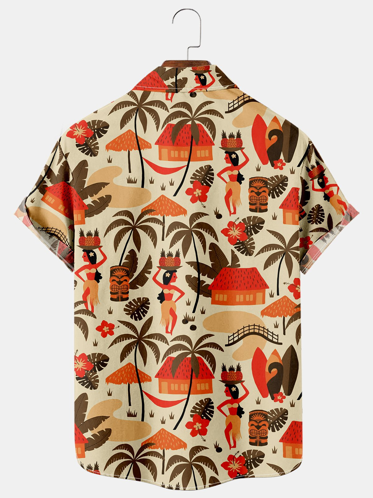 Hawaiian Village Tiki Cool AlohaShirts For Men