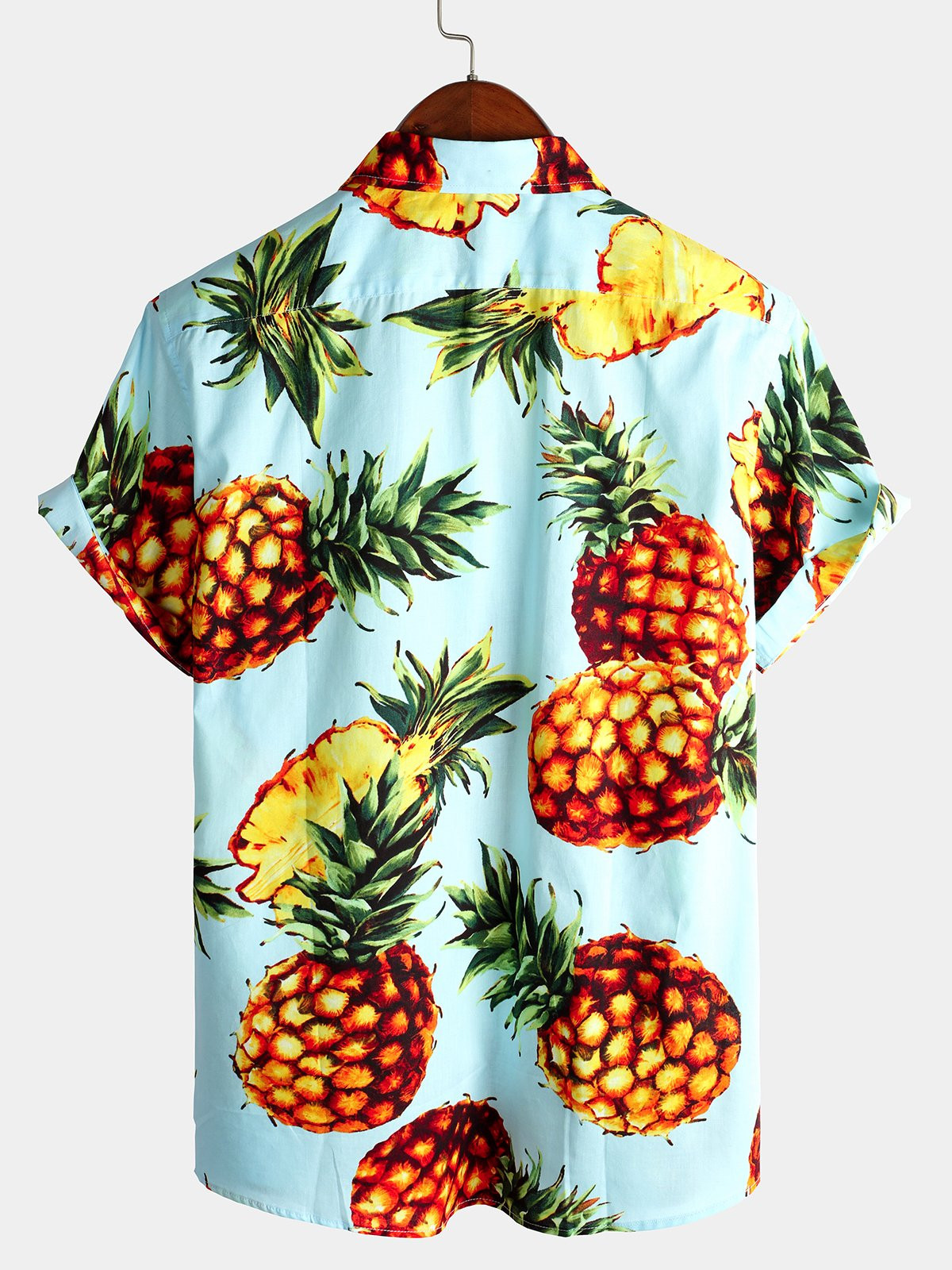 Mens Floral Holiday Cotton Shirt Hawaiian Shirt for Men Women