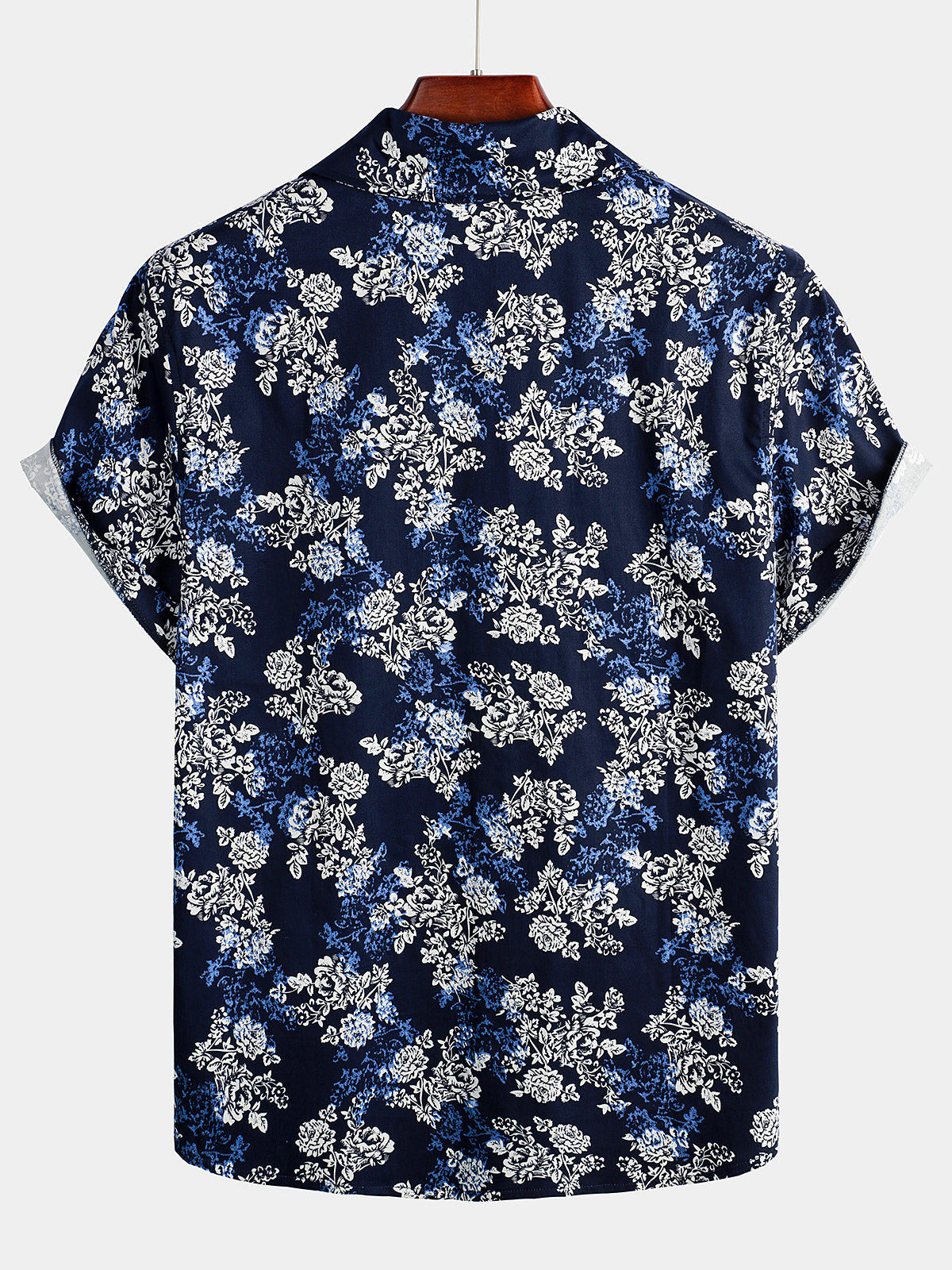 Mens Floral Cotton Tropical Hawaiian Shirt