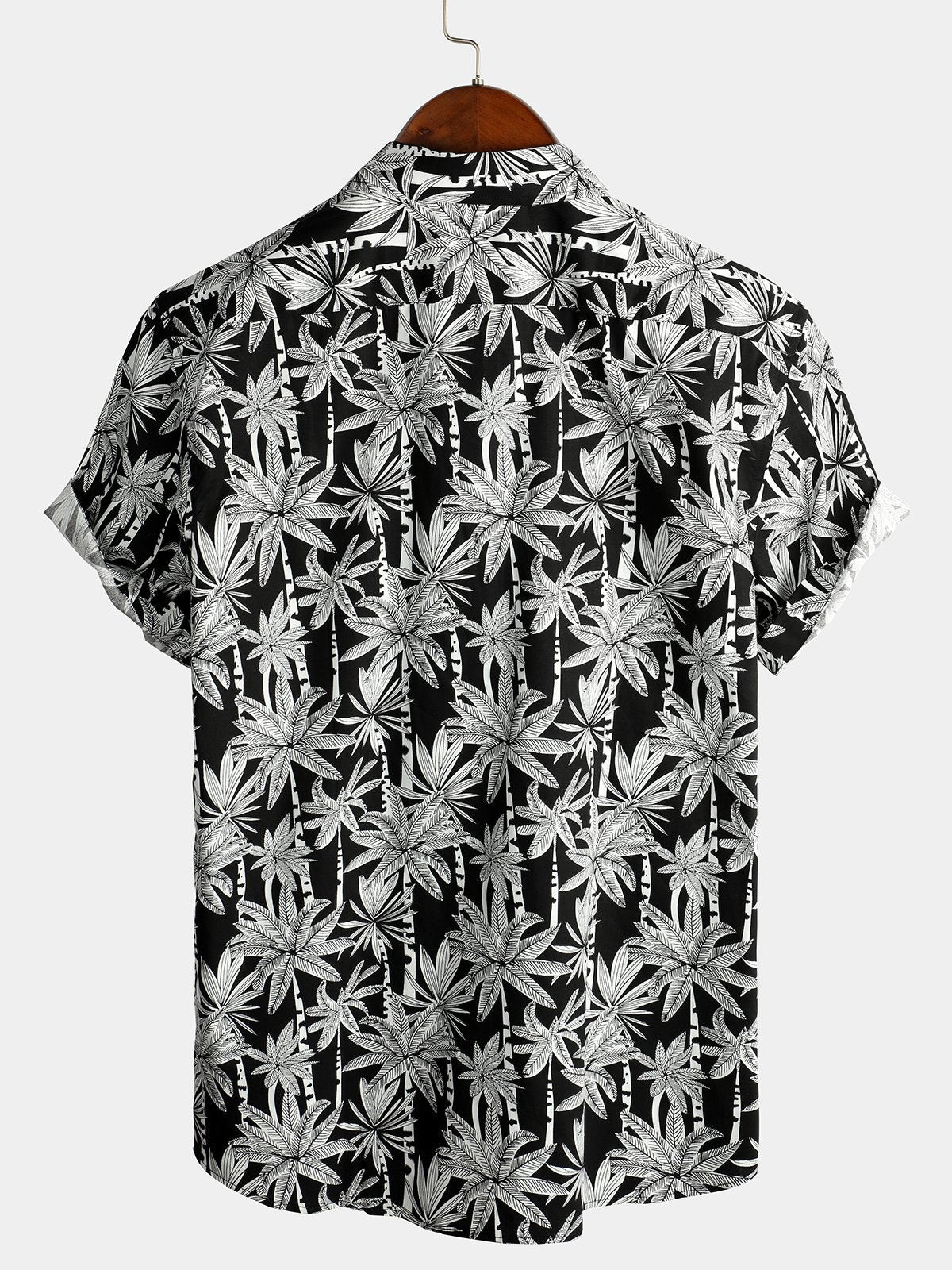 Mens Floral Holiday Cotton Shirt Hawaiian Shirt for Men Women