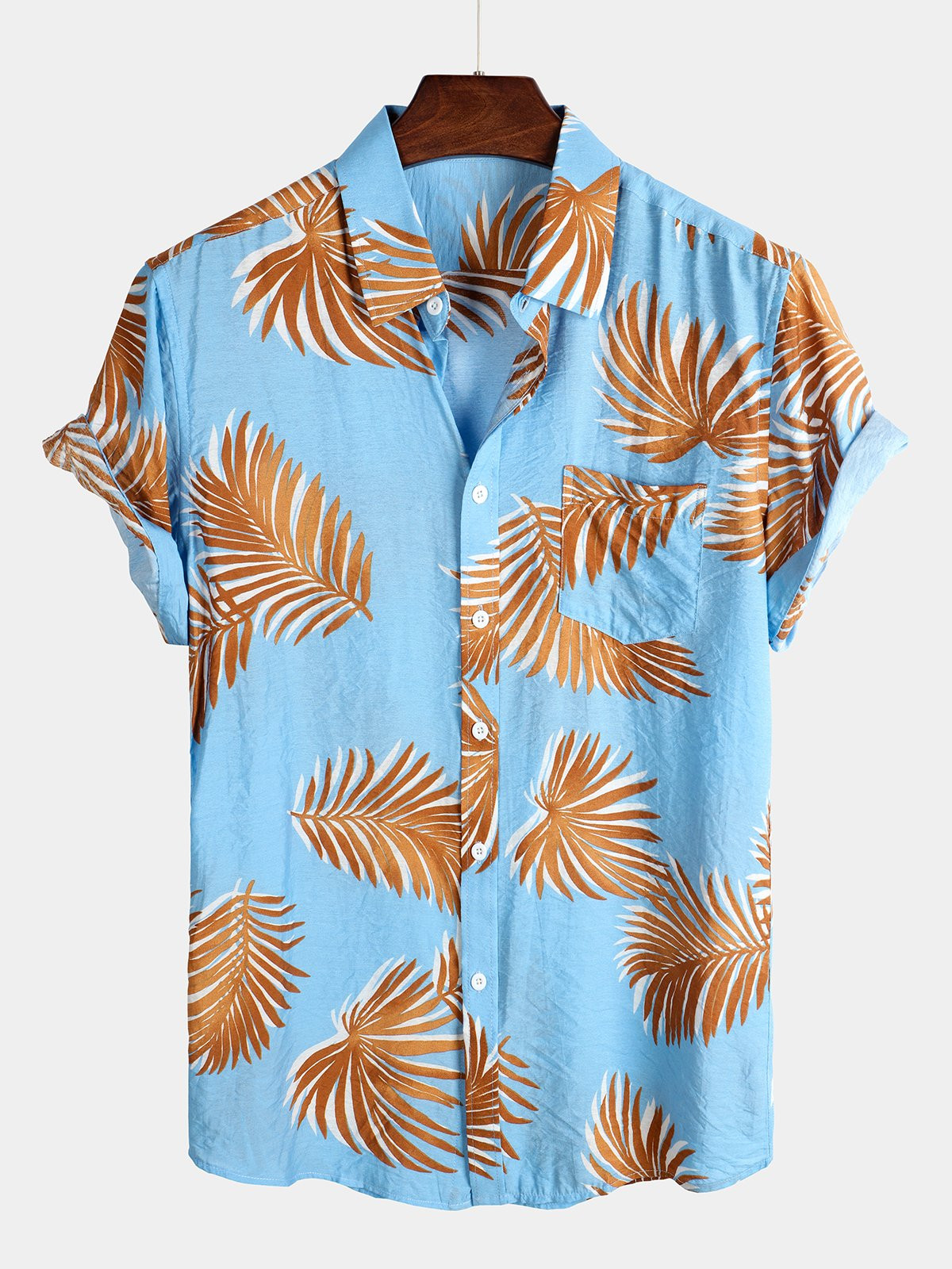 Mens Floral Holiday Cotton Shirt Hawaiian Shirt for Men Women