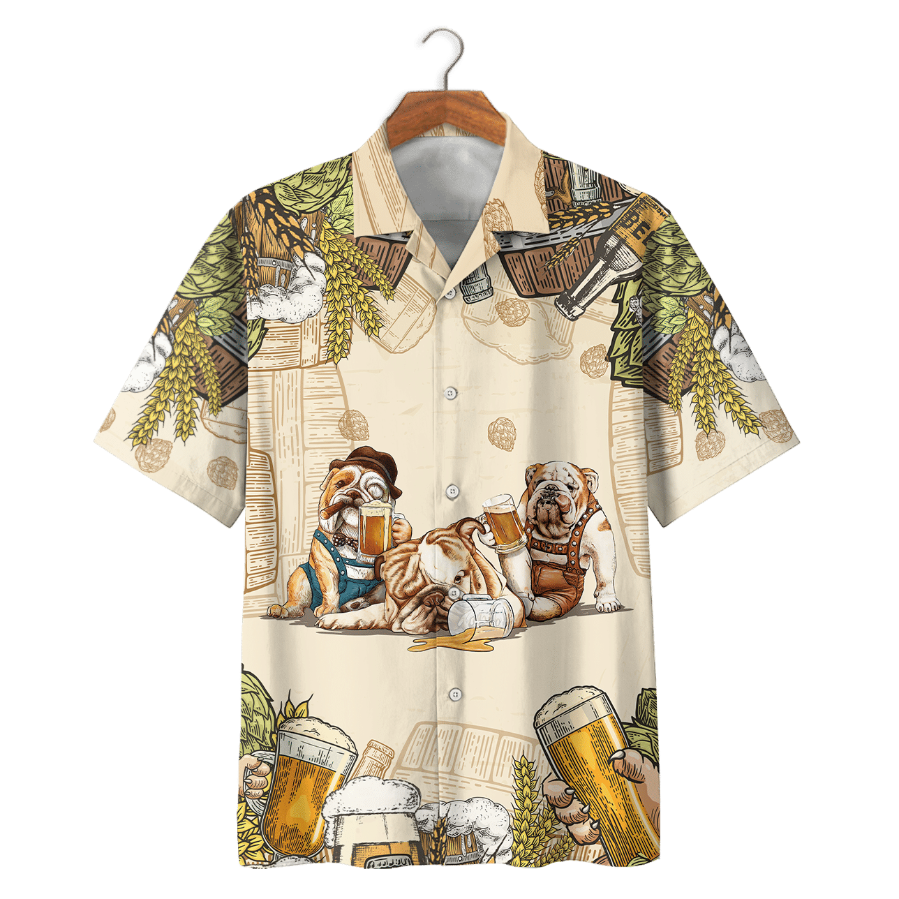 Bulldog Beer Hawaiian Shirt For Men Women