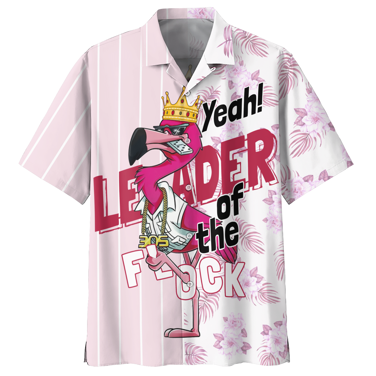 Flamingo Hawaiian Shirt For Men Women