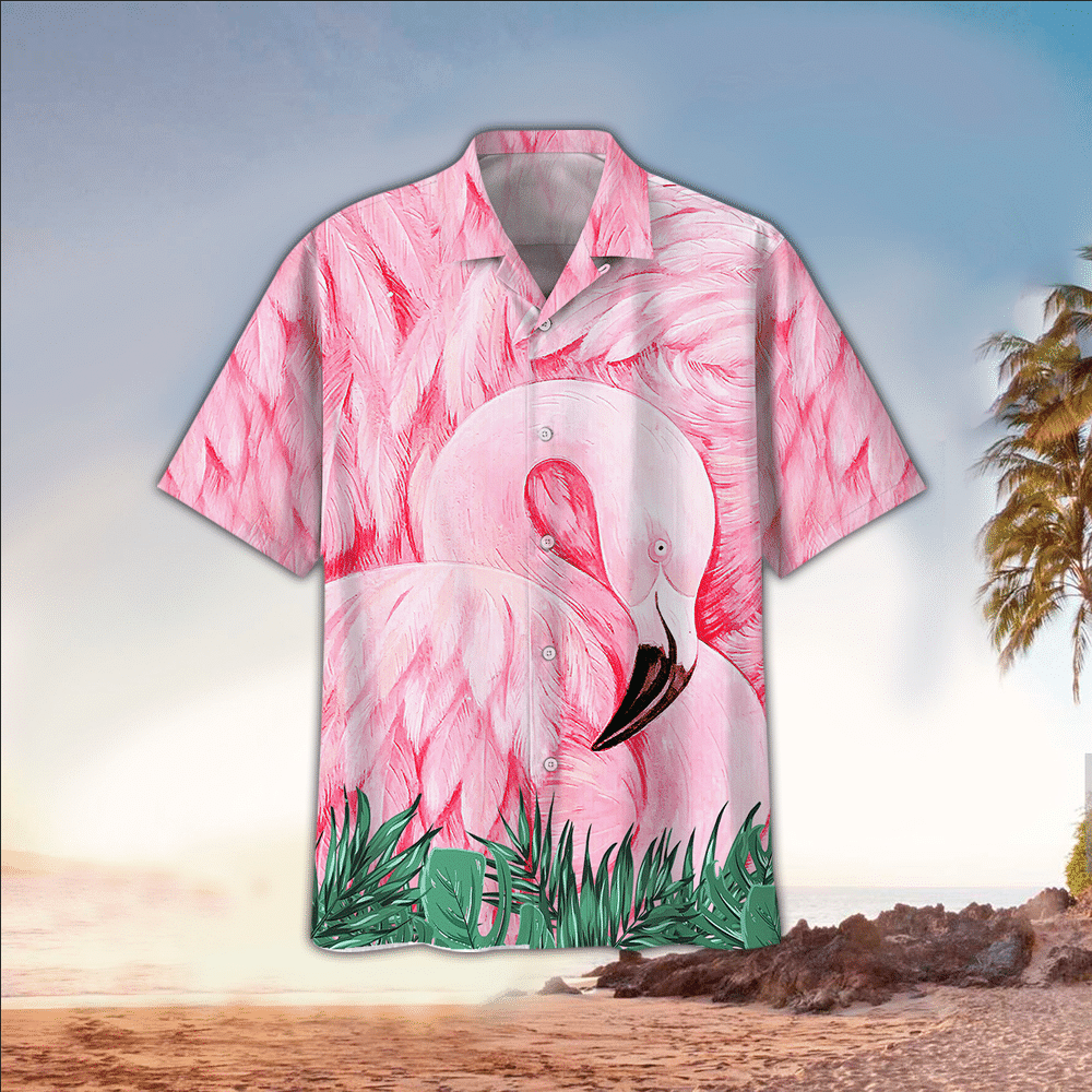 Flamingo Hawaiian Shirt Tropical Lovers Hawaiian Shirt Flamingo Hawaiian Shirt Tropical Lovers Button Up Shirt