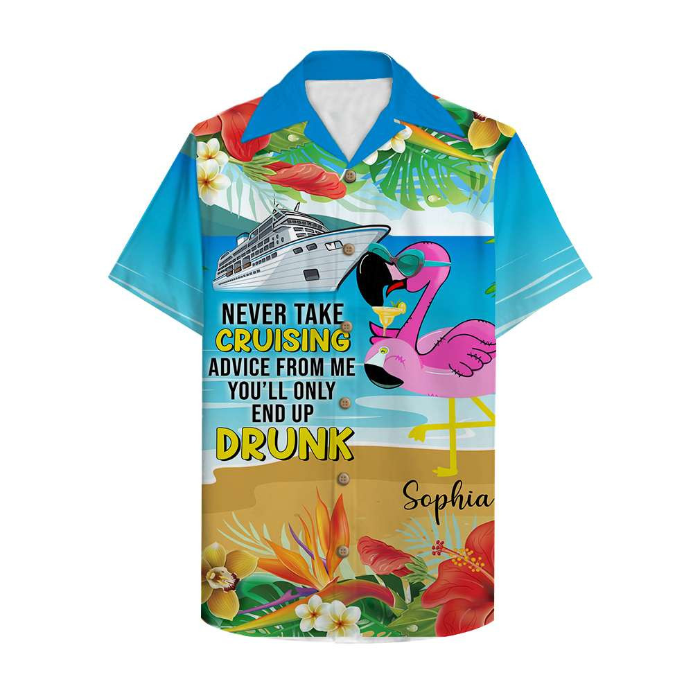 Cruise Flamingo Hawaiian Shirt Tropical Hawaiian Shirt For Men Women