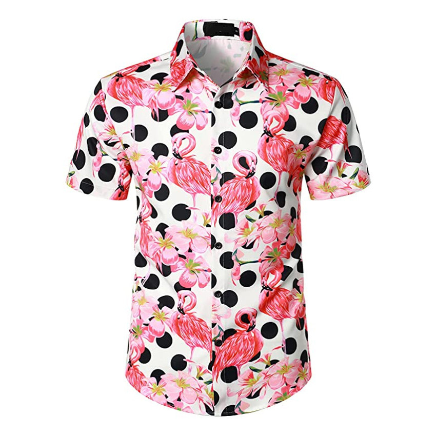 Flamingo Hawaiian Shirt Tropical Lovers Hawaiian Shirt Flamingo Hawaiian Shirt For Men Women