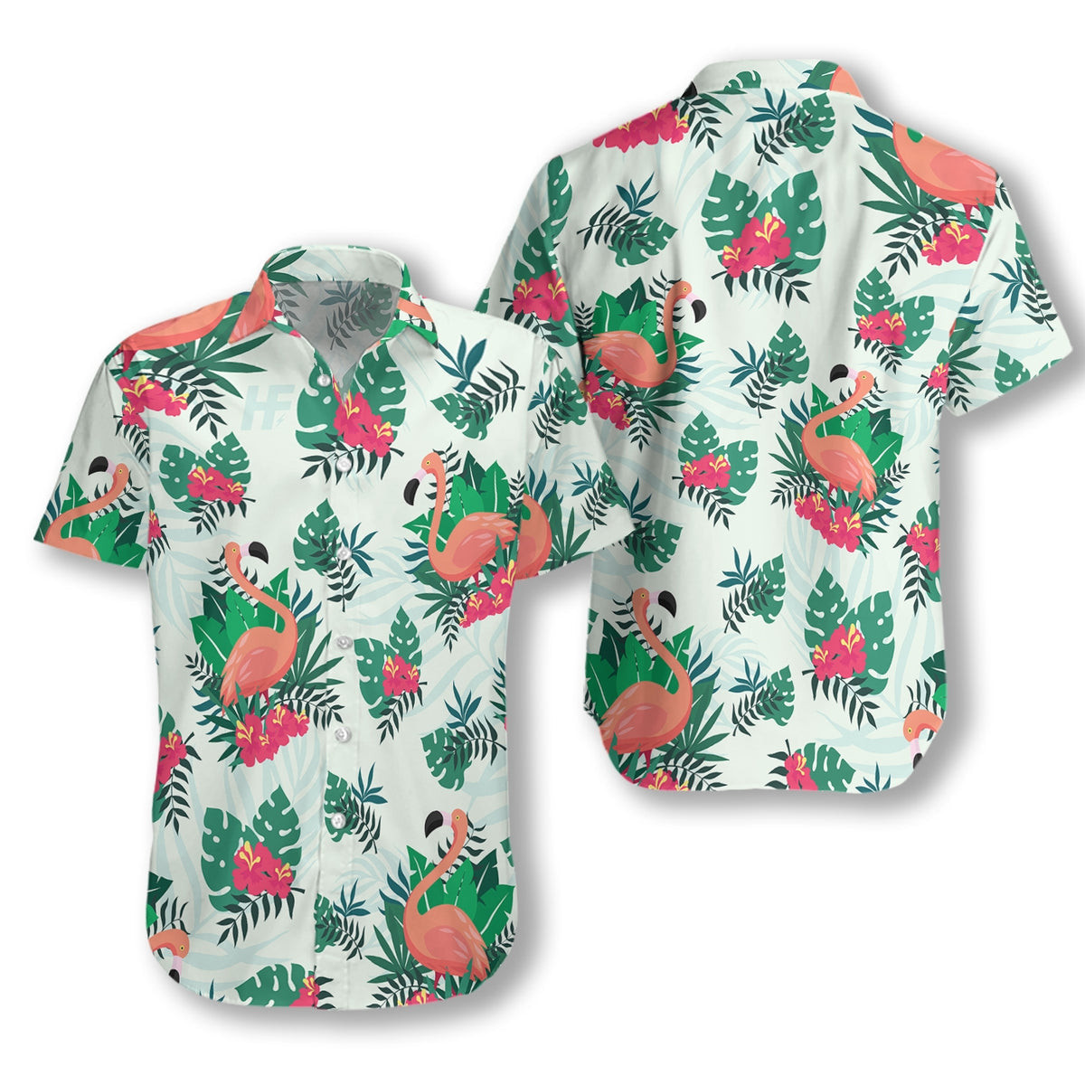 Flamingo Hawaiian Shirt Tropical Hawaiian Shirt For Men Women