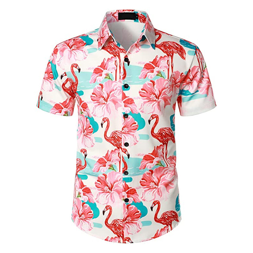 Flamingo Hawaiian Shirt Tropical Lovers Apparel Flamingo Hawaiian Shirt Tropical Lovers Button Up Shirt