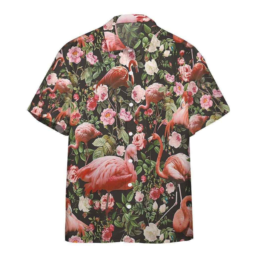 Floral And Flamingo Hawaiian Shirt Tropical Hawaiian Shirt For Men Women