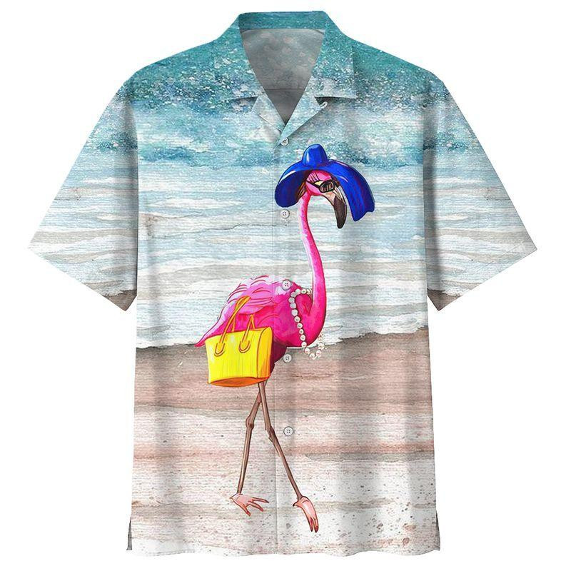 Flamingo Hawaiian Shirt Tropical Hawaiian Shirt For Men Women