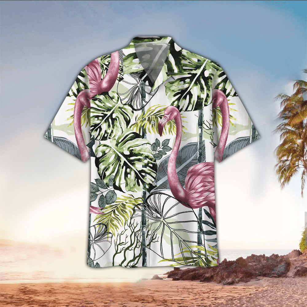 Flamingo Hawaiian Shirt Tropical Lovers Apparel Flamingo Hawaiian Shirt Tropical Lovers Button Up Shirt