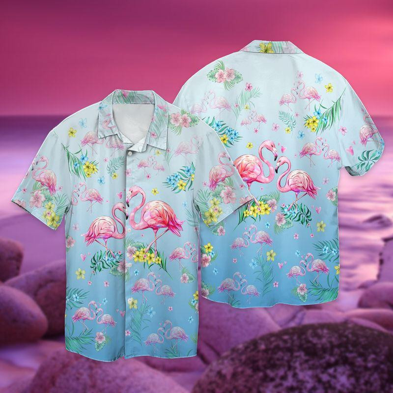 Flamingo Hawaiian Shirt Tropical Hawaiian Shirt For Men Women