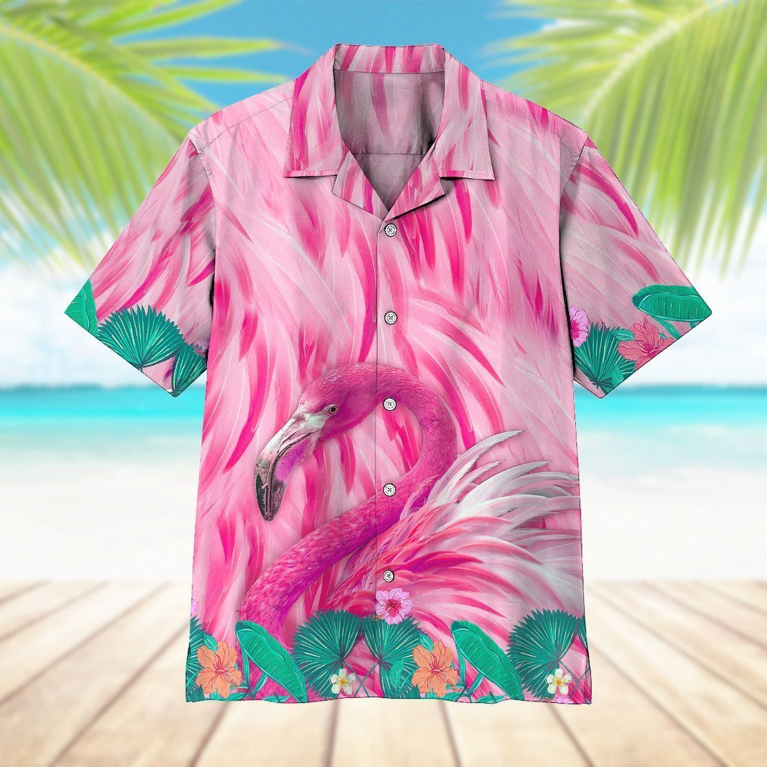 Flamingo Hawaiian Shirt Tropical Hawaiian Shirt For Men Hawaiian Shirt For Men Women