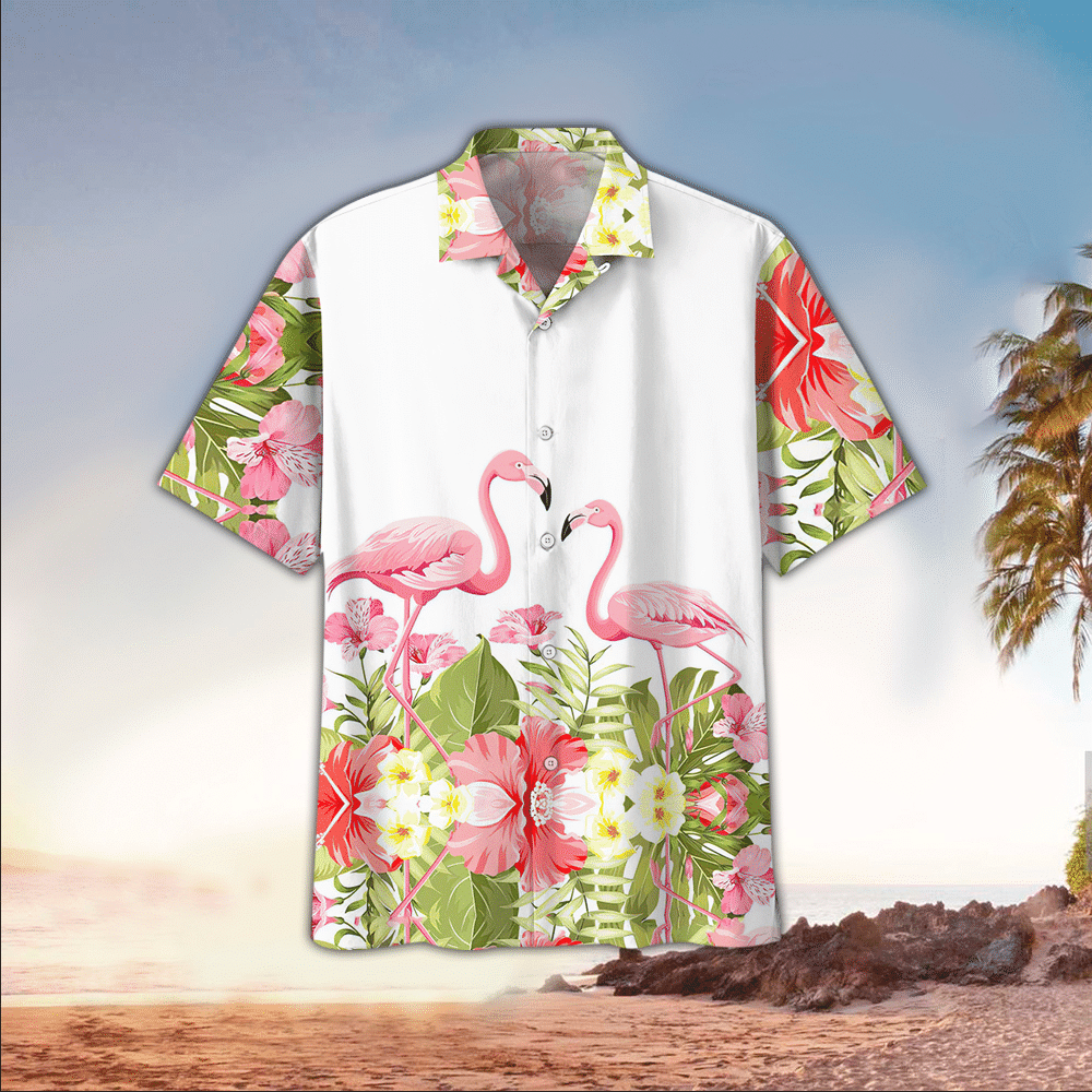 Flamingo Hawaiian Shirt Tropical Lovers Aloha Shirt Perfect Hawaiian Shirt For Flamingo Hawaiian Shirt Tropical Lovers Lover