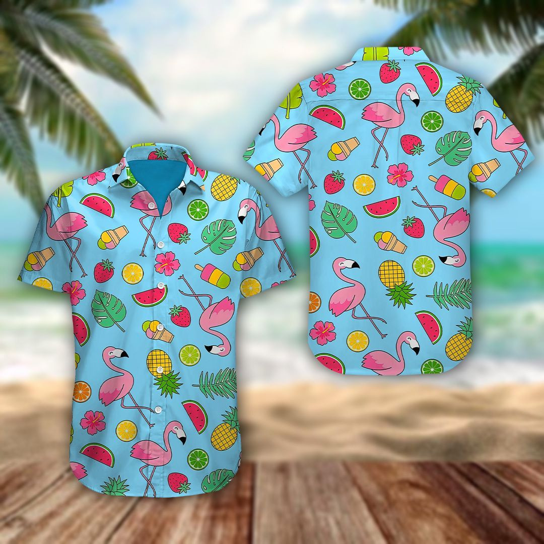 Flamingo Hawaiian Shirt Tropical Hawaiian Shirt For Men Women